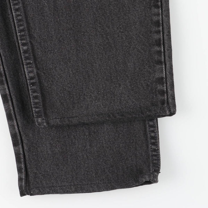 90'S Levi's 550-0260 Black Denim Tapered Denim Pants, Made in the USA, Men's Size 34, Vintage cotton black type Vintage Second Hand