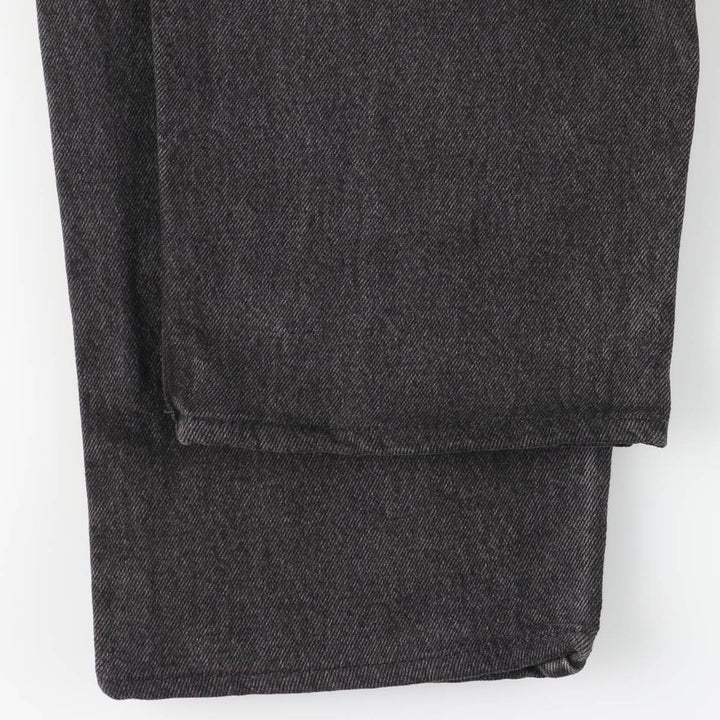 90'S Levi's 550-0260 Black Denim Tapered Denim Pants, Made in the USA, Men's Size 34, Vintage cotton black type Vintage Second Hand
