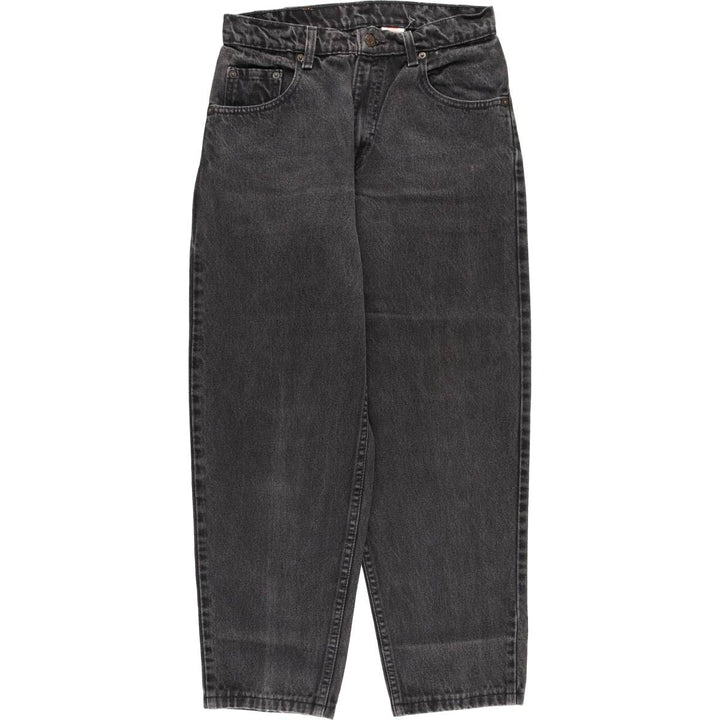 90'S Levi's 560-0260 Black Denim Tapered Denim Pants, Made in the USA, Men's, Size W29, Vintage cotton black type Vintage Second Hand