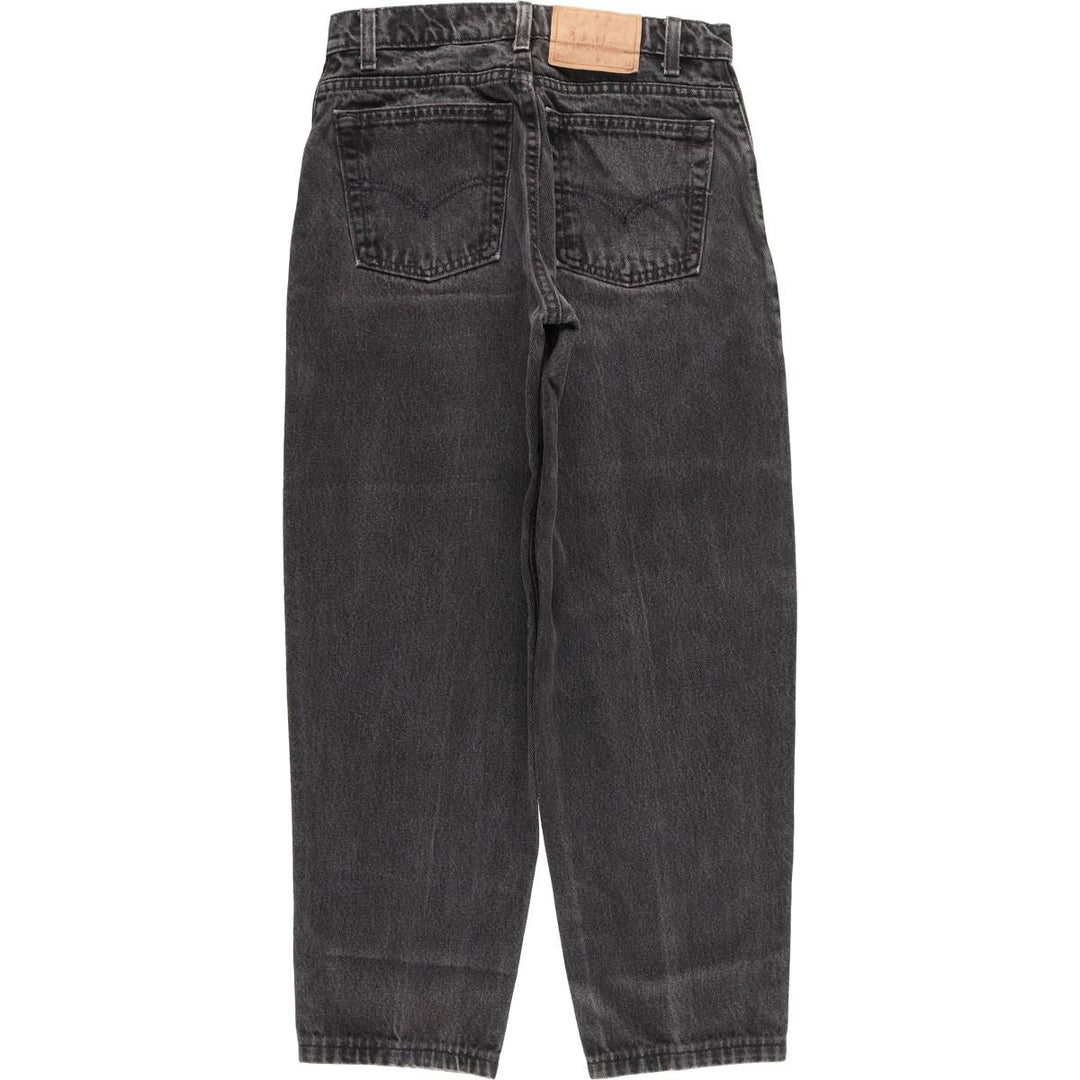 90'S Levi's 560-0260 Black Denim Tapered Denim Pants, Made in the USA, Men's, Size W29, Vintage cotton black type Vintage Second Hand