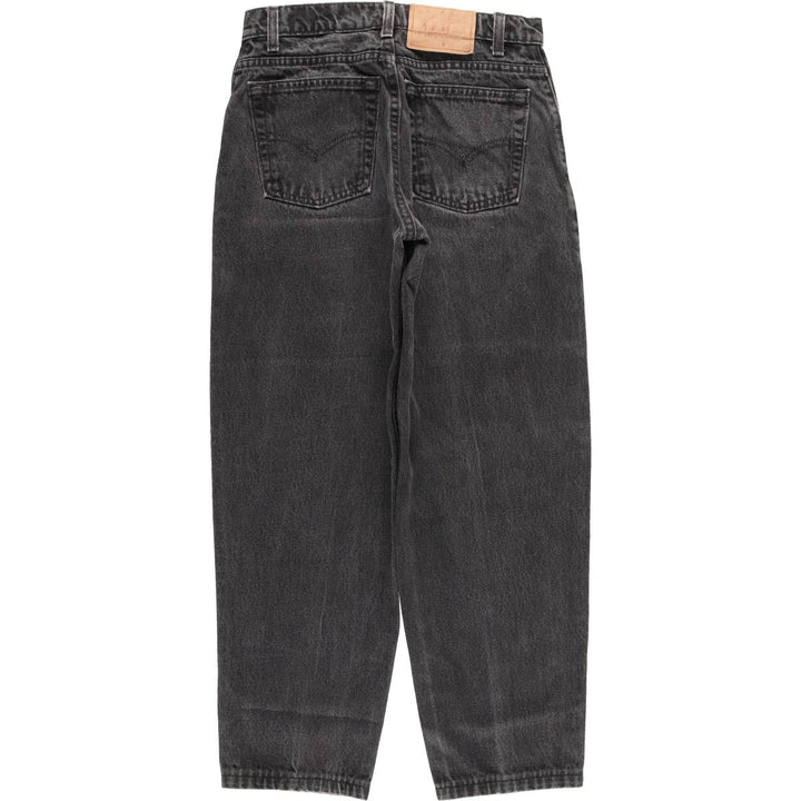 90'S Levi's 560-0260 Black Denim Tapered Denim Pants, Made in the USA, Men's, Size W29, Vintage cotton black type Vintage Second Hand