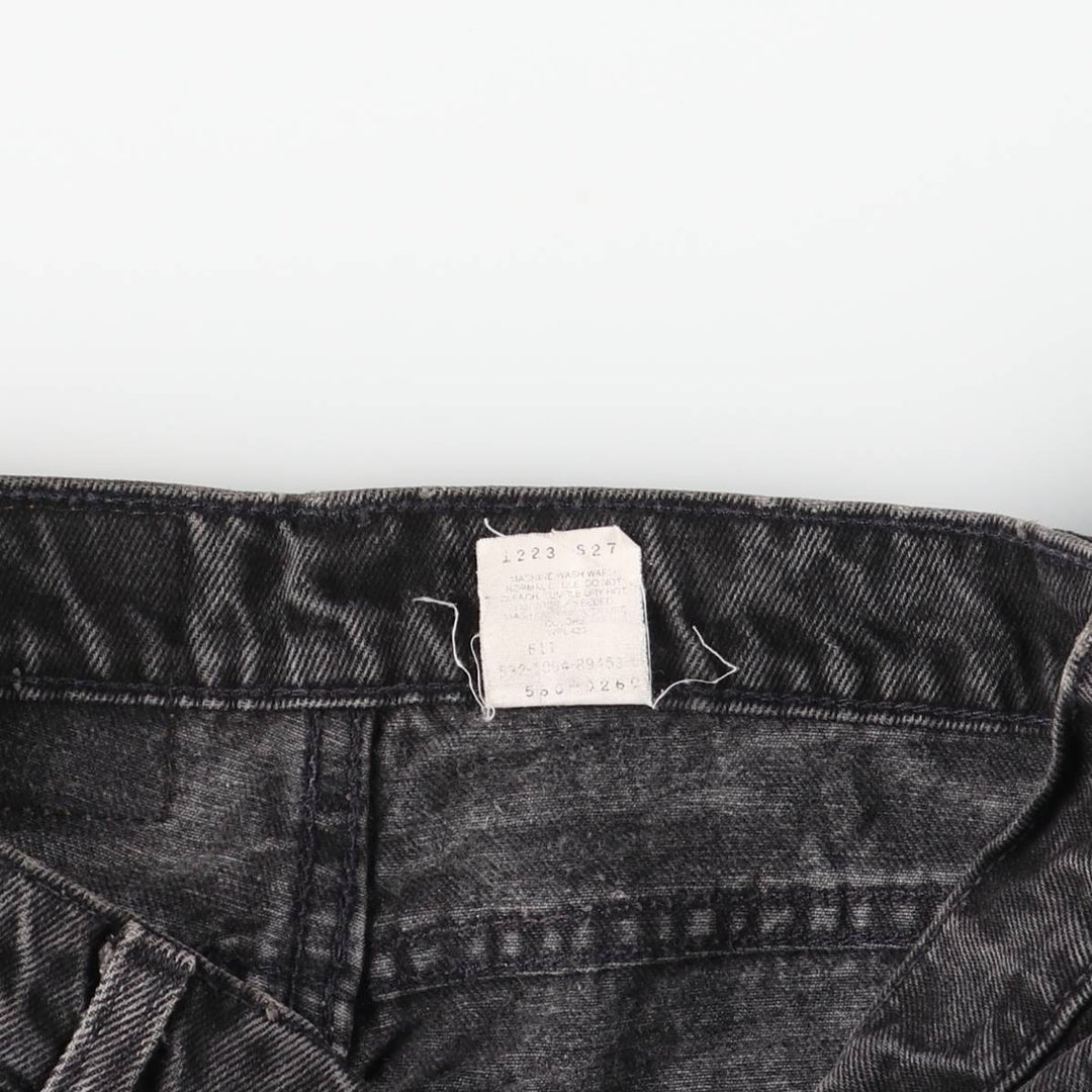 90'S Levi's 560-0260 Black Denim Tapered Denim Pants, Made in the USA, Men's, Size W29, Vintage cotton black type Vintage Second Hand