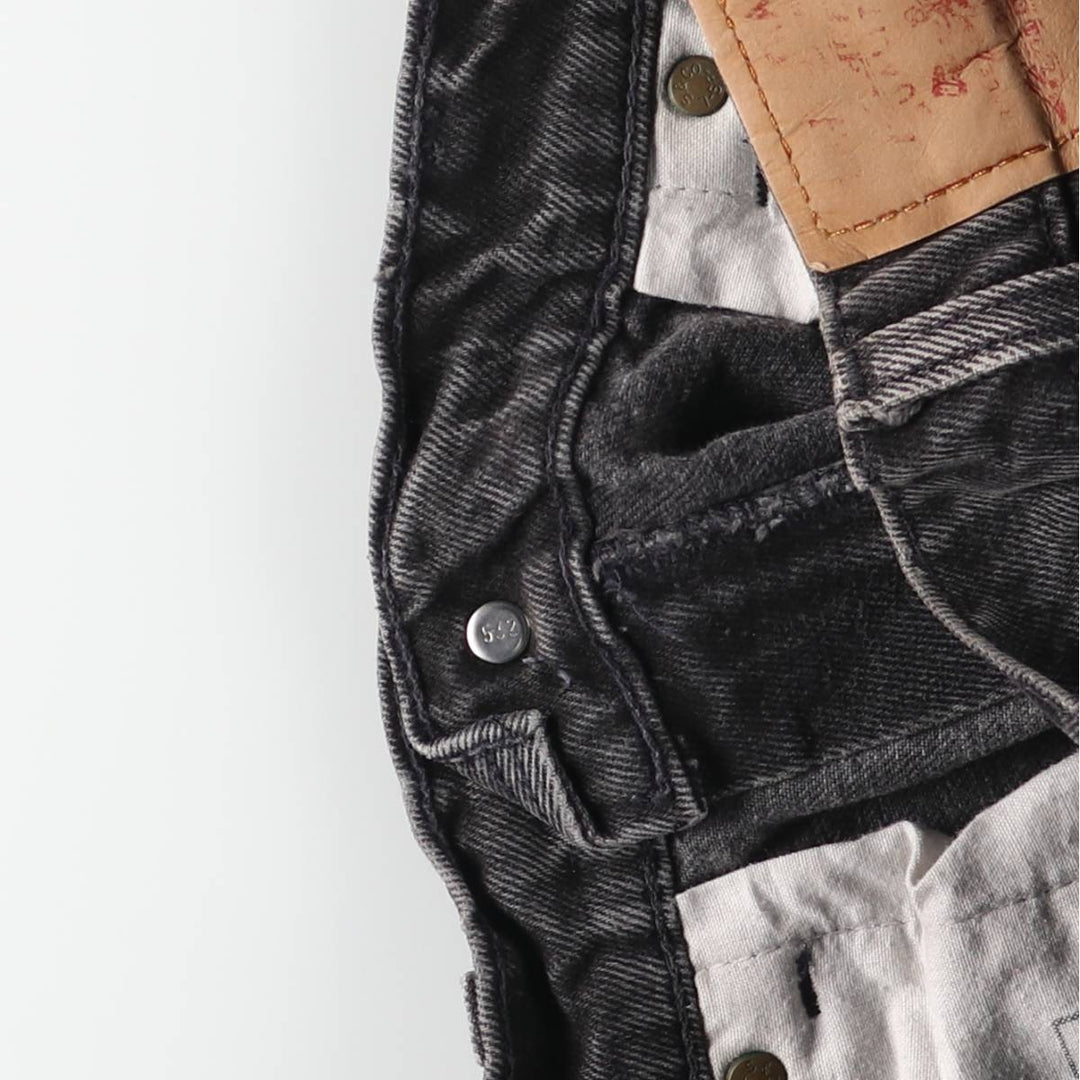 90'S Levi's 560-0260 Black Denim Tapered Denim Pants, Made in the USA, Men's, Size W29, Vintage cotton black type Vintage Second Hand
