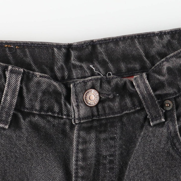 90'S Levi's 560-0260 Black Denim Tapered Denim Pants, Made in the USA, Men's, Size W29, Vintage cotton black type Vintage Second Hand