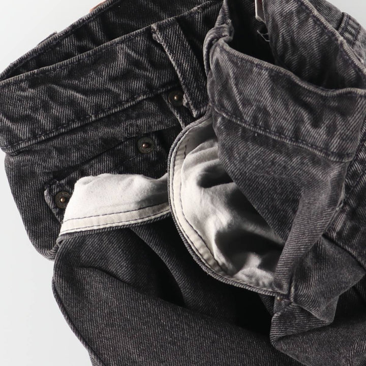 90'S Levi's 560-0260 Black Denim Tapered Denim Pants, Made in the USA, Men's, Size W29, Vintage cotton black type Vintage Second Hand