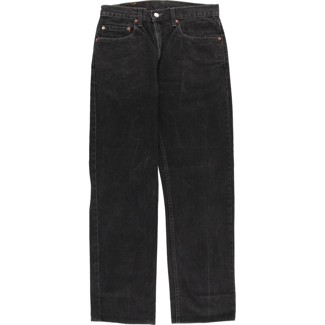 Vintage 1980'S Levi's 505-02600 black denim tapered denim pants, made in Canada, men's size W32. cotton black type Vintage Second Hand