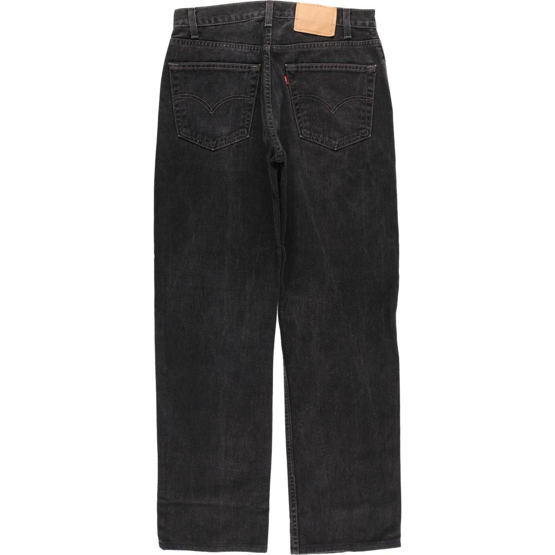 Vintage 1980'S Levi's 505-02600 black denim tapered denim pants, made in Canada, men's size W32. cotton black type Vintage Second Hand