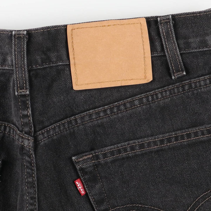 Vintage 1980'S Levi's 505-02600 black denim tapered denim pants, made in Canada, men's size W32. cotton black type Vintage Second Hand