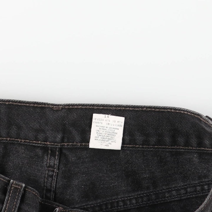 Vintage 1980'S Levi's 505-02600 black denim tapered denim pants, made in Canada, men's size W32. cotton black type Vintage Second Hand