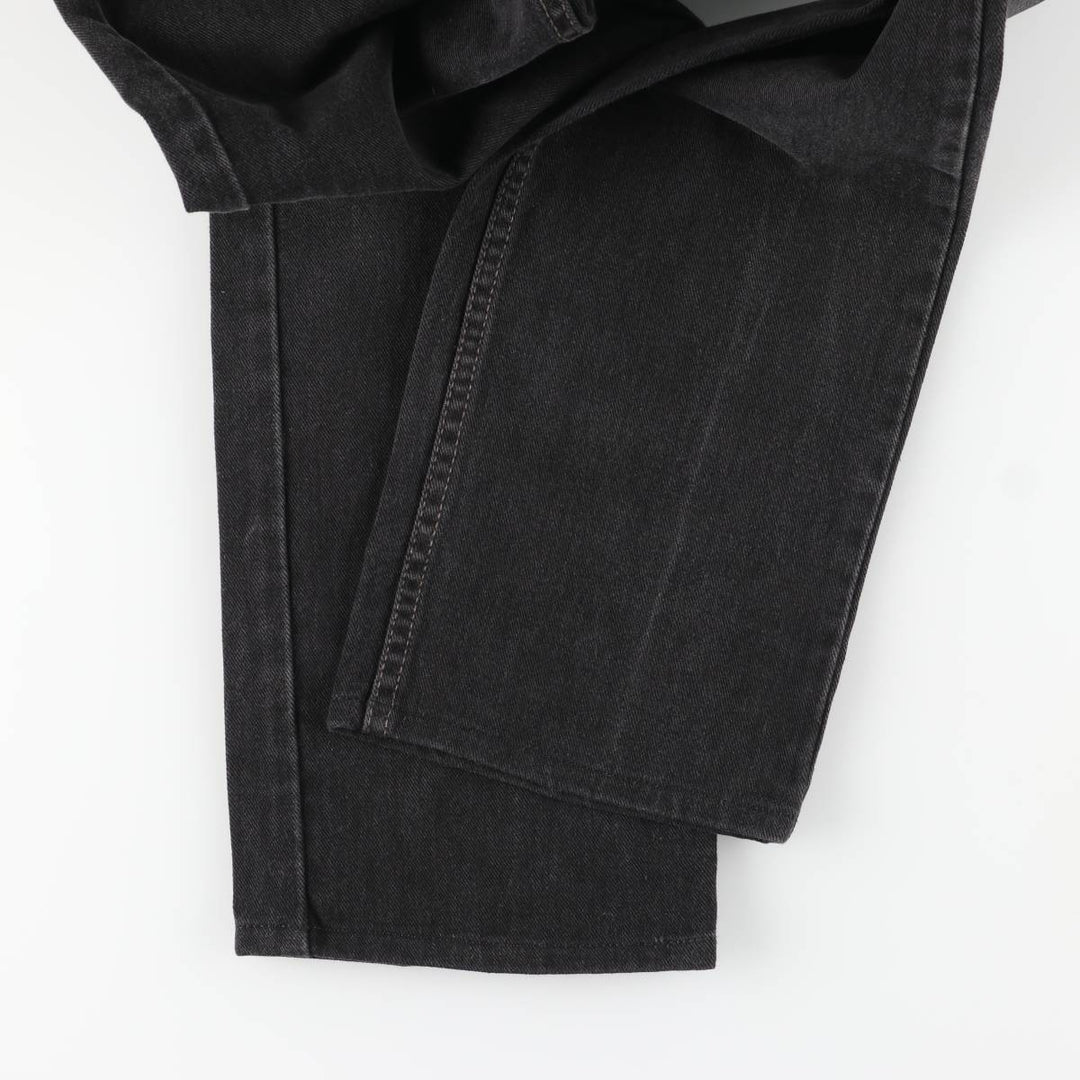 Vintage 1980'S Levi's 505-02600 black denim tapered denim pants, made in Canada, men's size W32. cotton black type Vintage Second Hand