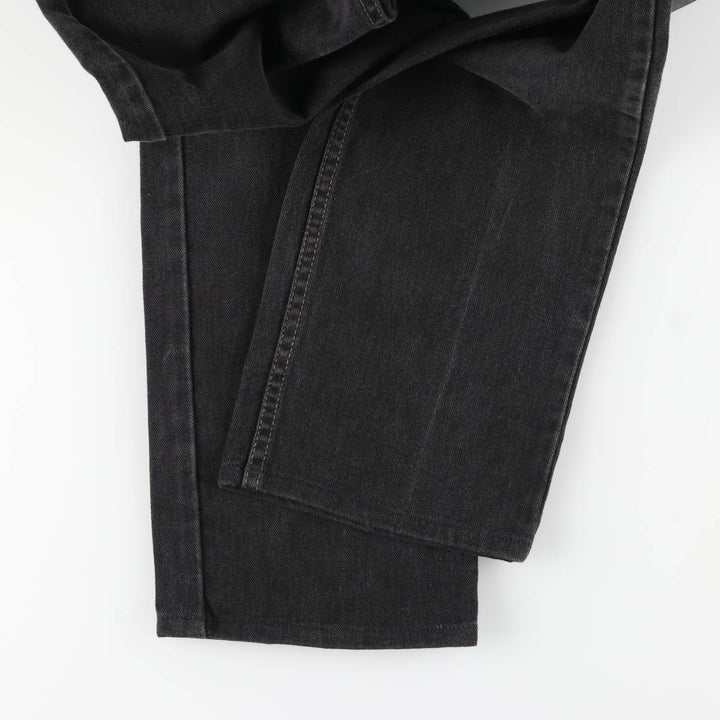 Vintage 1980'S Levi's 505-02600 black denim tapered denim pants, made in Canada, men's size W32. cotton black type Vintage Second Hand