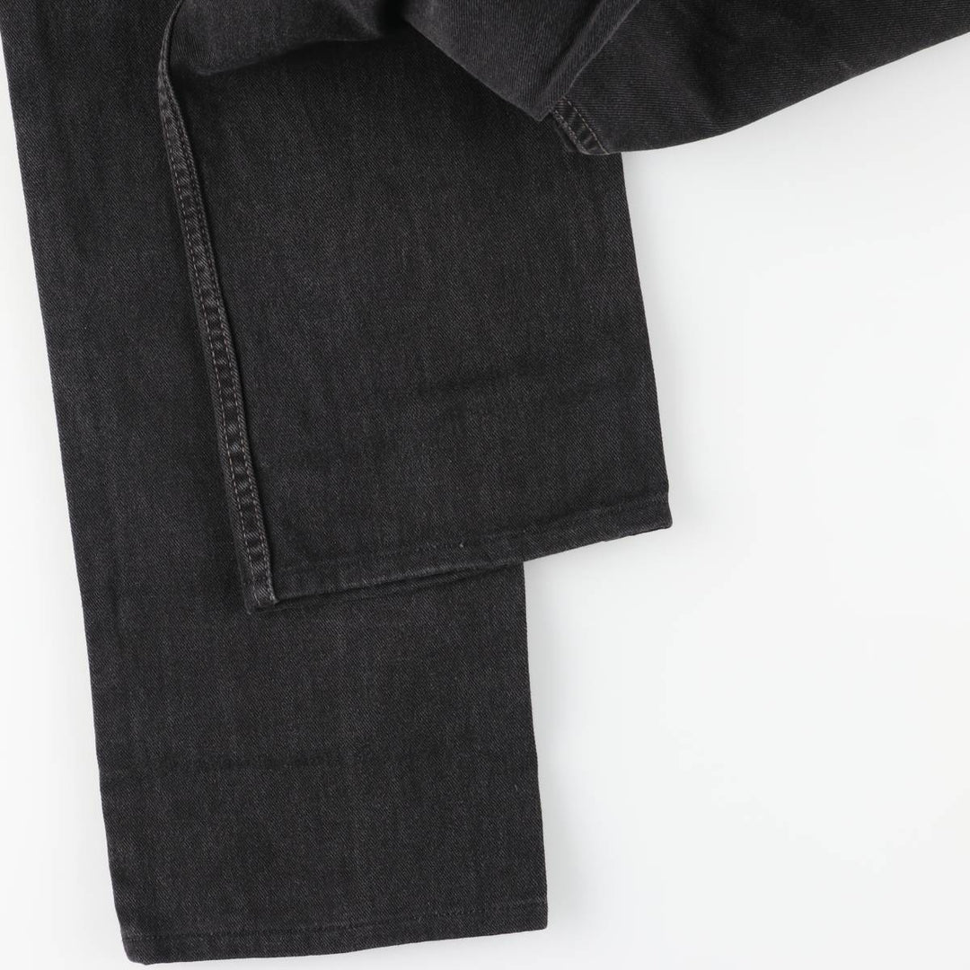 Vintage 1980'S Levi's 505-02600 black denim tapered denim pants, made in Canada, men's size W32. cotton black type Vintage Second Hand