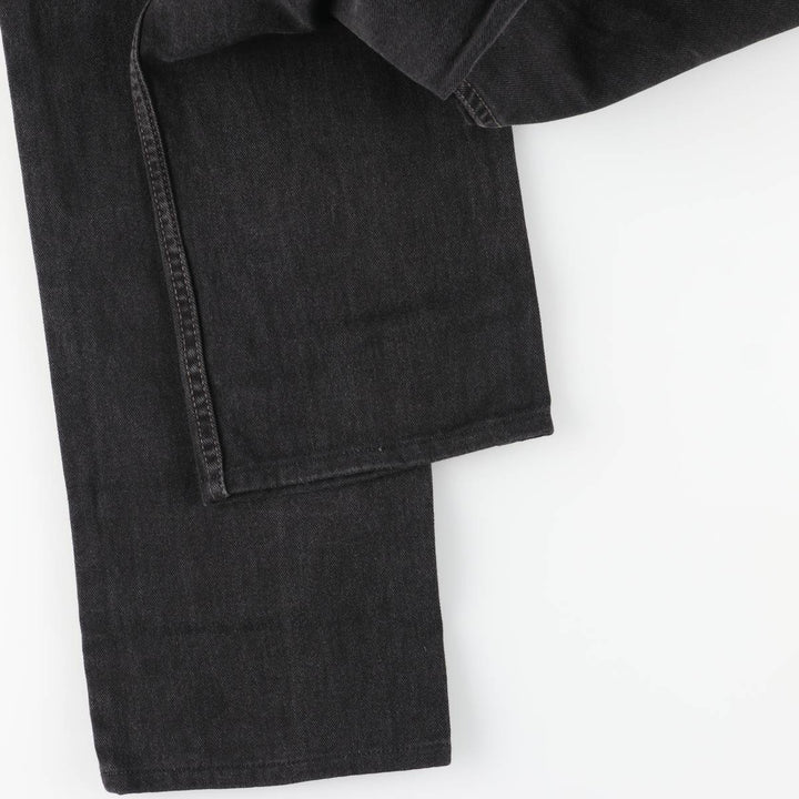 Vintage 1980'S Levi's 505-02600 black denim tapered denim pants, made in Canada, men's size W32. cotton black type Vintage Second Hand