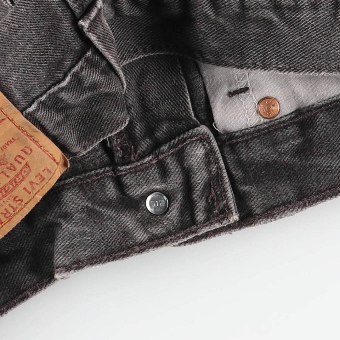 ~00'S Levi's 505 Black Denim Tapered Denim Pants Men's W30 equivalent unclear black type Vintage Second Hand