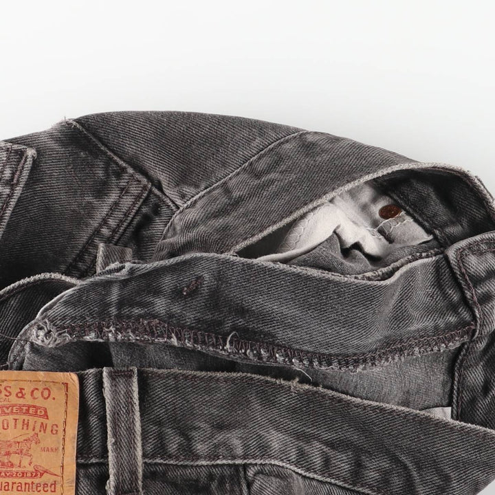 ~00'S Levi's 505 Black Denim Tapered Denim Pants Men's W30 equivalent unclear black type Vintage Second Hand