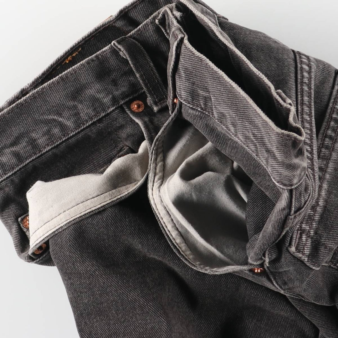 ~00'S Levi's 505 Black Denim Tapered Denim Pants Men's W30 equivalent unclear black type Vintage Second Hand