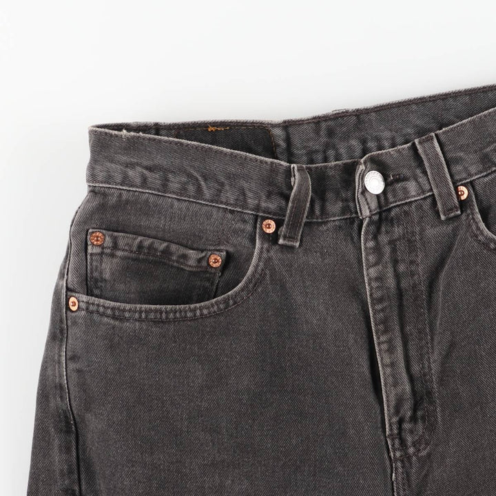 ~00'S Levi's 505 Black Denim Tapered Denim Pants Men's W30 equivalent unclear black type Vintage Second Hand