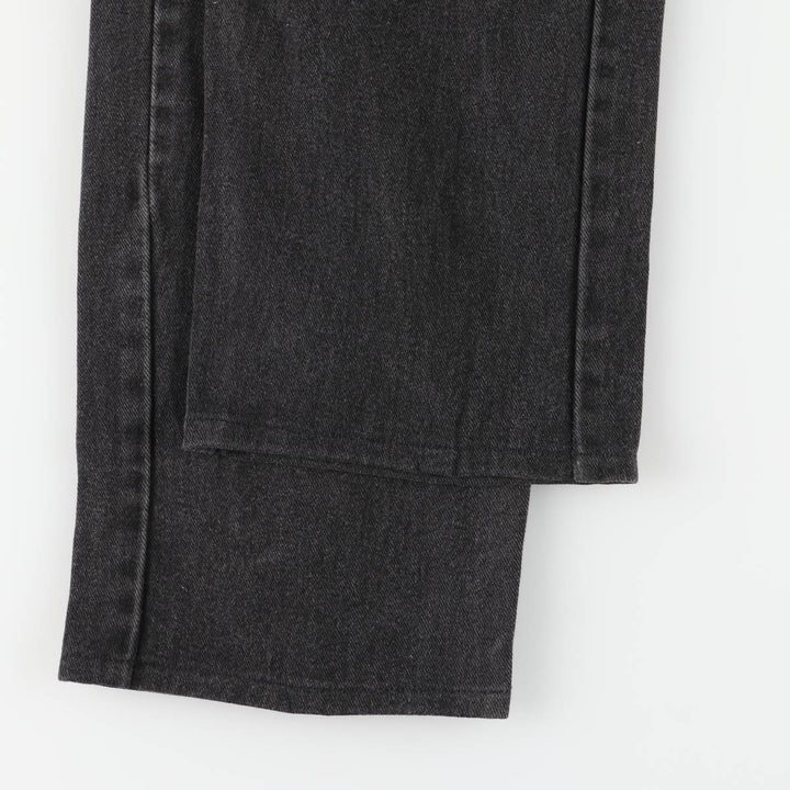 00'S Levi's 505 REGULAR FIT STRAIGHT LEG Black Denim Tapered Denim Pants Made in USA Men's W35 equivalent cotton black type Vintage Second Hand