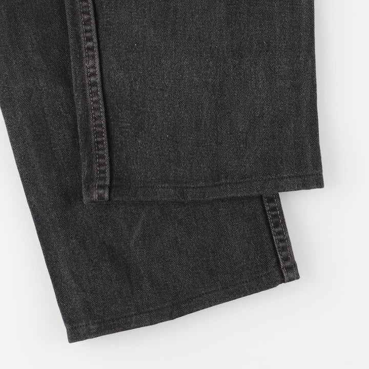 00'S Levi's 505 REGULAR FIT STRAIGHT LEG Black Denim Tapered Denim Pants Made in USA Men's W35 equivalent cotton black type Vintage Second Hand