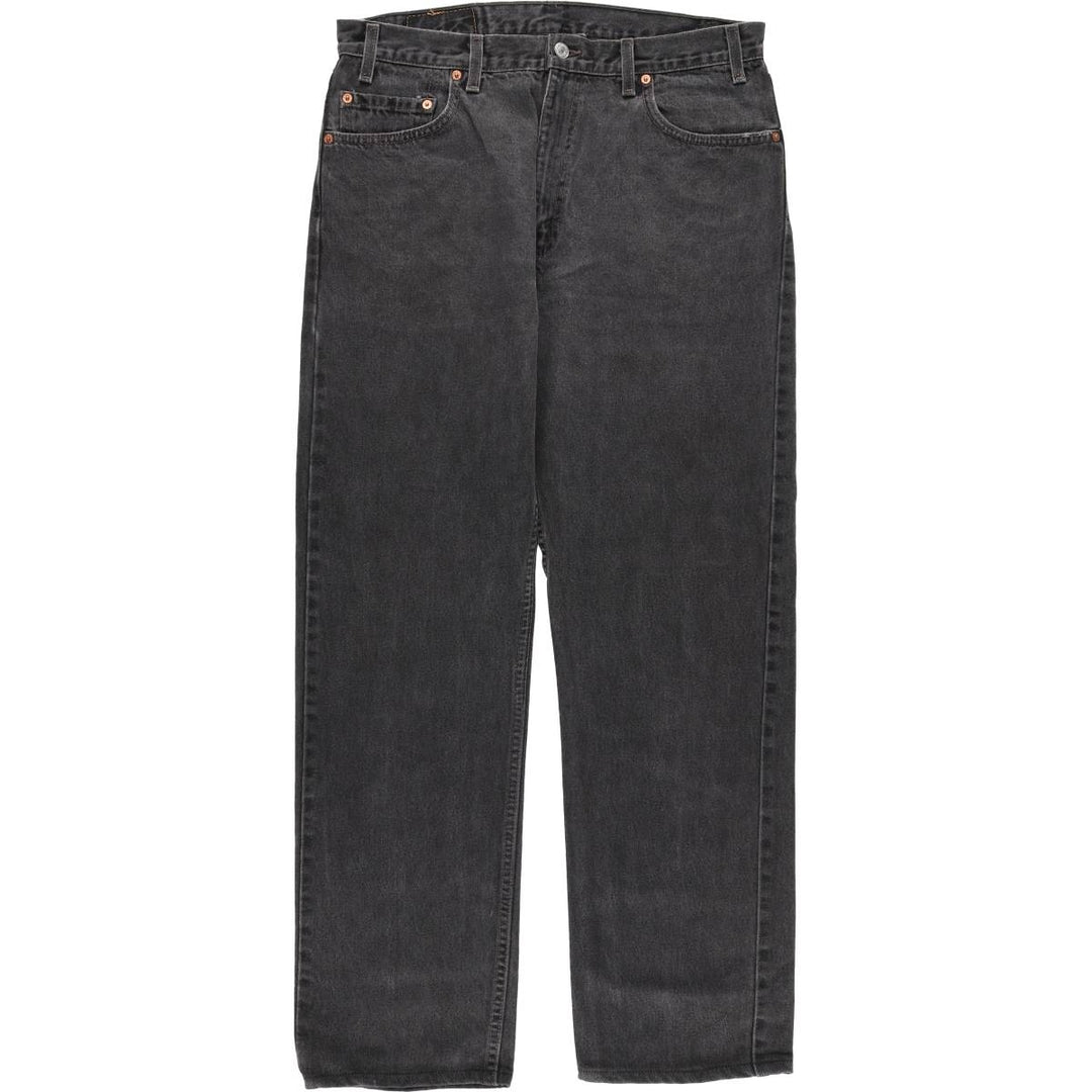90'S Levi's 505-0260 Black Denim Tapered Denim Pants, Made in the USA, Men's Size 34, Vintage cotton black type Vintage Second Hand