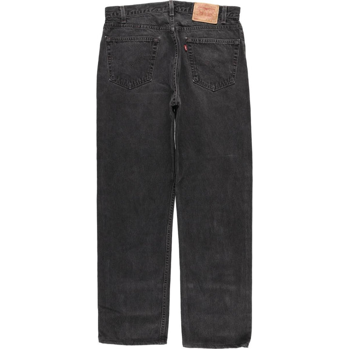 90'S Levi's 505-0260 Black Denim Tapered Denim Pants, Made in the USA, Men's Size 34, Vintage cotton black type Vintage Second Hand