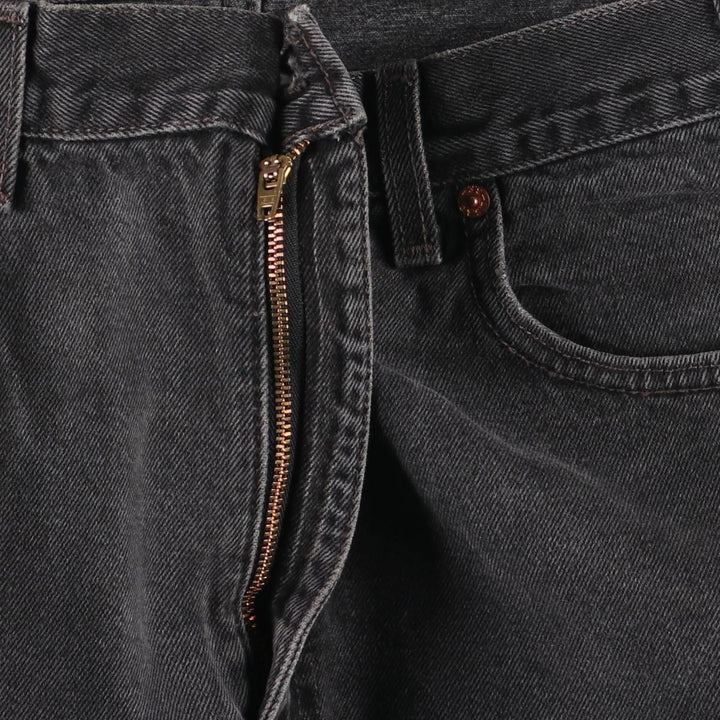 90'S Levi's 505-0260 Black Denim Tapered Denim Pants, Made in the USA, Men's Size 34, Vintage cotton black type Vintage Second Hand