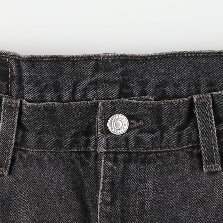 90'S Levi's 505-0260 Black Denim Tapered Denim Pants, Made in the USA, Men's Size 34, Vintage cotton black type Vintage Second Hand