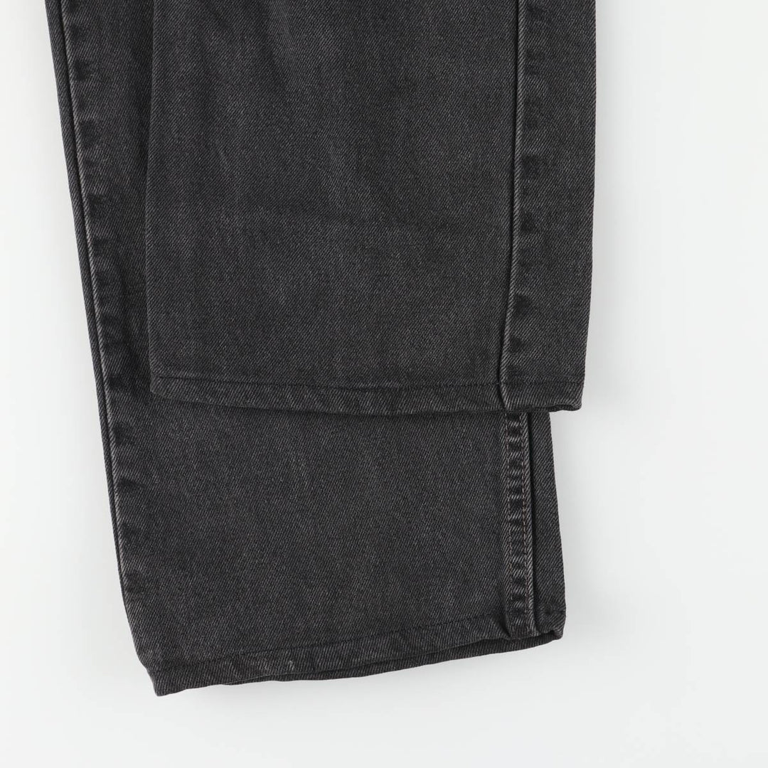 90'S Levi's 505-0260 Black Denim Tapered Denim Pants, Made in the USA, Men's Size 34, Vintage cotton black type Vintage Second Hand