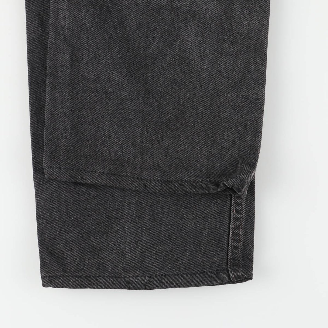 90'S Levi's 505-0260 Black Denim Tapered Denim Pants, Made in the USA, Men's Size 34, Vintage cotton black type Vintage Second Hand