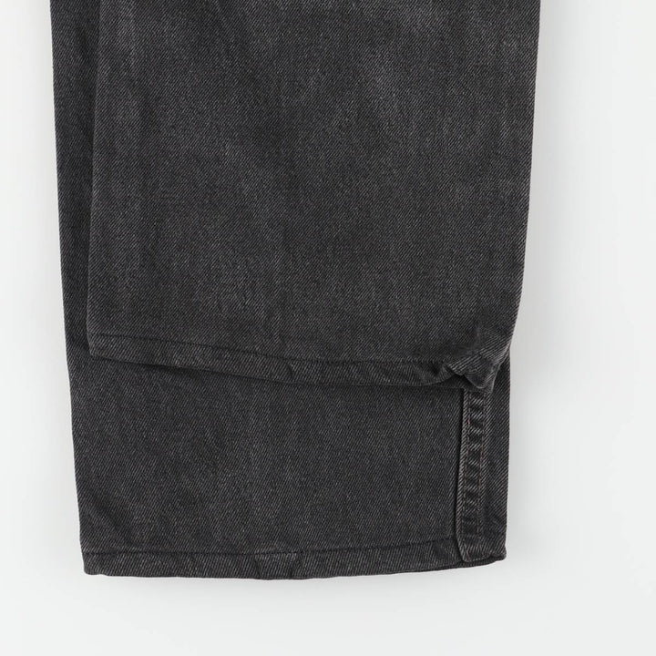 90'S Levi's 505-0260 Black Denim Tapered Denim Pants, Made in the USA, Men's Size 34, Vintage cotton black type Vintage Second Hand