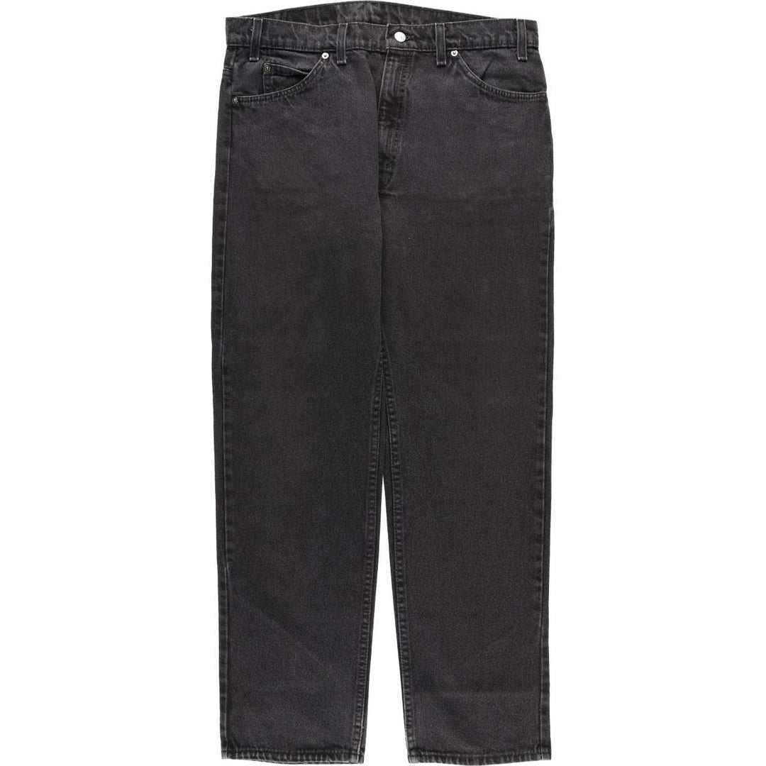 90'S Levi's 40505-4159 Orange Tab Black Denim Tapered Denim Pants, Made in USA, Men's Size 36 (Vintage) cotton black type Vintage Second Hand