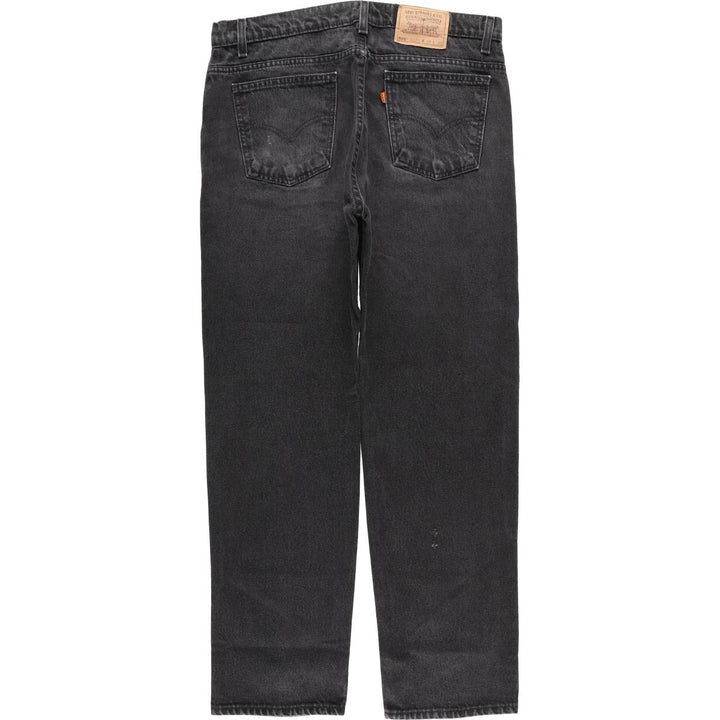 90'S Levi's 40505-4159 Orange Tab Black Denim Tapered Denim Pants, Made in USA, Men's Size 36 (Vintage) cotton black type Vintage Second Hand