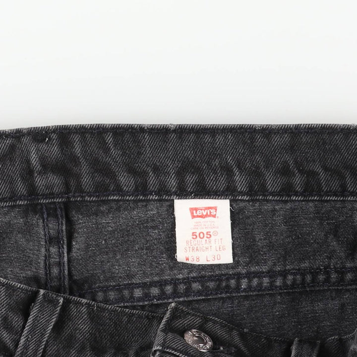 90'S Levi's 40505-4159 Orange Tab Black Denim Tapered Denim Pants, Made in USA, Men's Size 36 (Vintage) cotton black type Vintage Second Hand