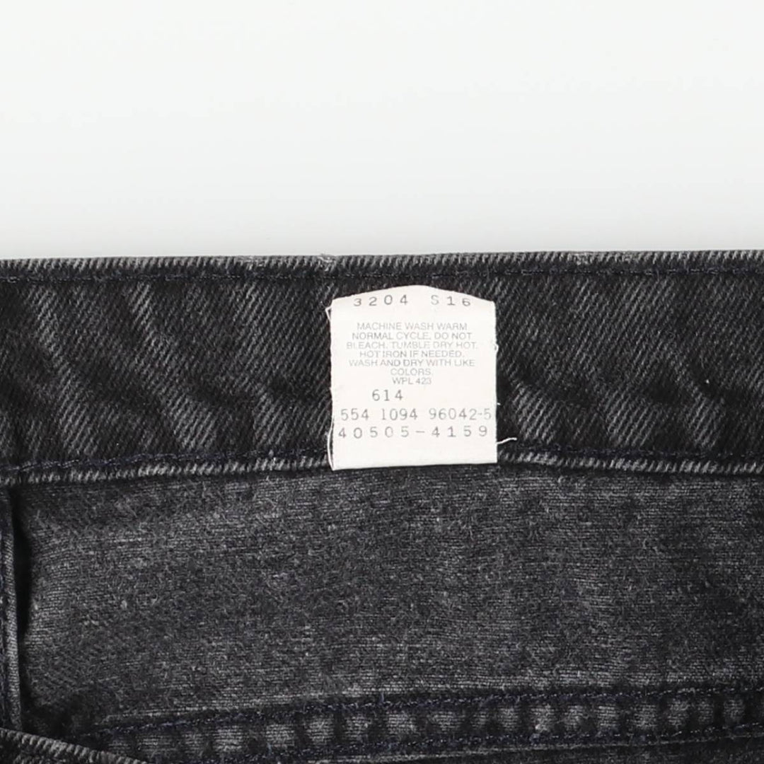90'S Levi's 40505-4159 Orange Tab Black Denim Tapered Denim Pants, Made in USA, Men's Size 36 (Vintage) cotton black type Vintage Second Hand