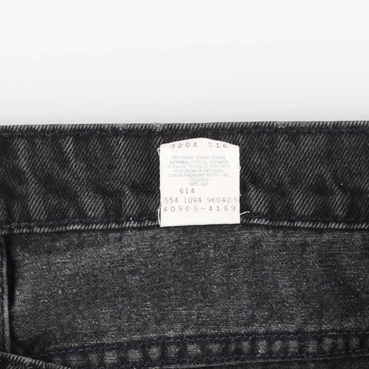90'S Levi's 40505-4159 Orange Tab Black Denim Tapered Denim Pants, Made in USA, Men's Size 36 (Vintage) cotton black type Vintage Second Hand