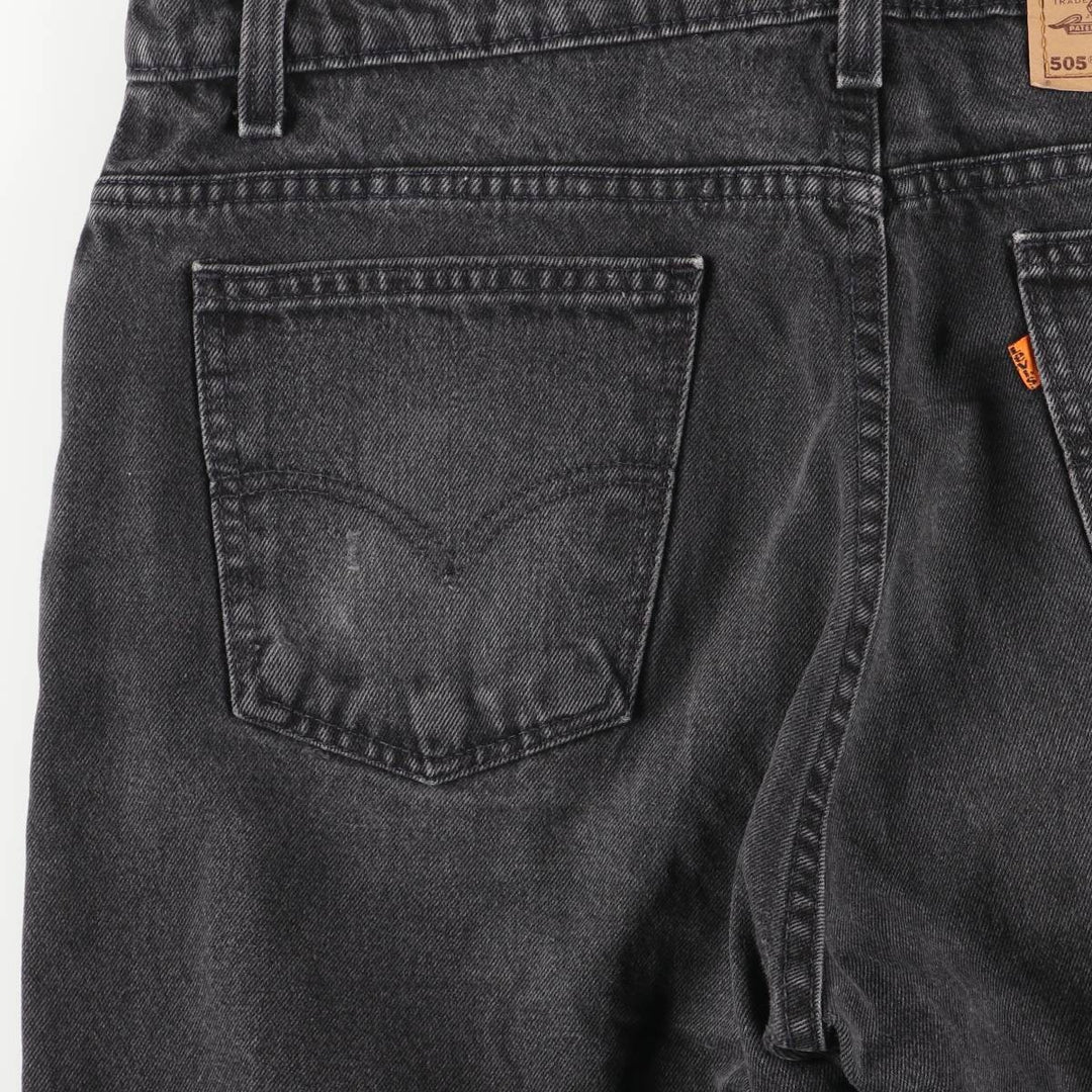 90'S Levi's 40505-4159 Orange Tab Black Denim Tapered Denim Pants, Made in USA, Men's Size 36 (Vintage) cotton black type Vintage Second Hand