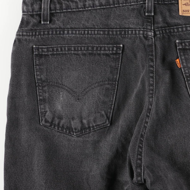 90'S Levi's 40505-4159 Orange Tab Black Denim Tapered Denim Pants, Made in USA, Men's Size 36 (Vintage) cotton black type Vintage Second Hand
