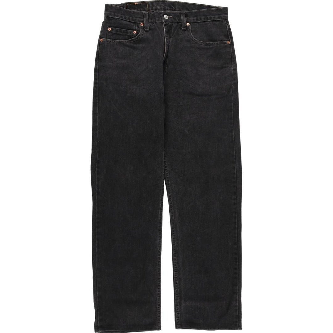 90'S Levi's 505-02600 Black Denim Tapered Denim Pants, Made in Canada, Men's, Size W33, Vintage cotton black type Vintage Second Hand