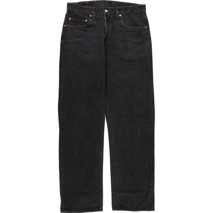 90'S Levi's 505-02600 Black Denim Tapered Denim Pants, Made in Canada, Men's, Size W33, Vintage cotton black type Vintage Second Hand