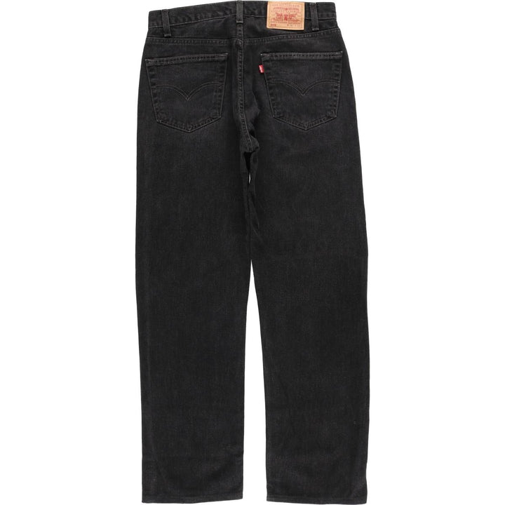90'S Levi's 505-02600 Black Denim Tapered Denim Pants, Made in Canada, Men's, Size W33, Vintage cotton black type Vintage Second Hand