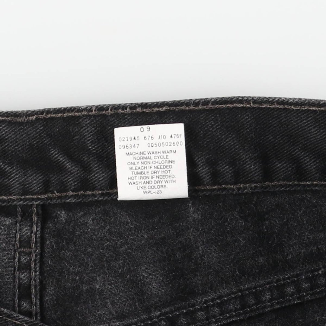 90'S Levi's 505-02600 Black Denim Tapered Denim Pants, Made in Canada, Men's, Size W33, Vintage cotton black type Vintage Second Hand