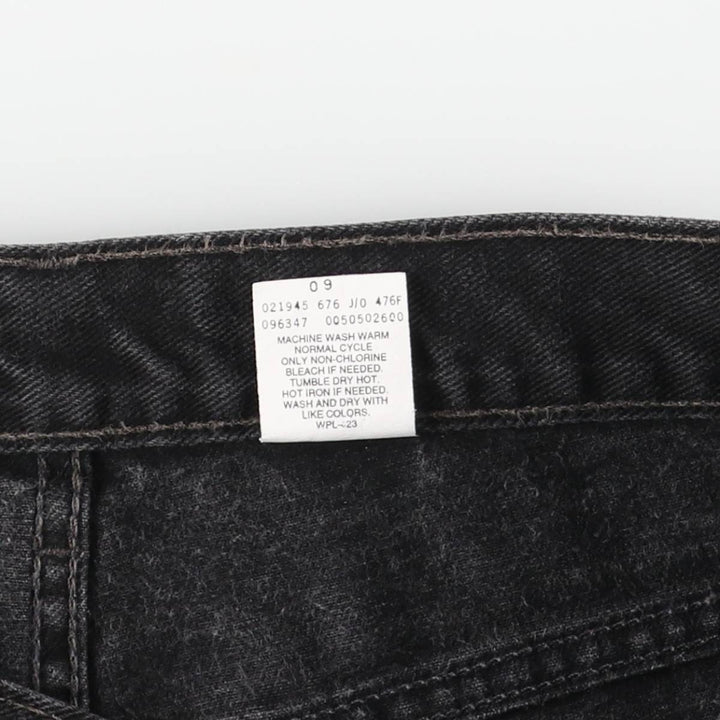 90'S Levi's 505-02600 Black Denim Tapered Denim Pants, Made in Canada, Men's, Size W33, Vintage cotton black type Vintage Second Hand