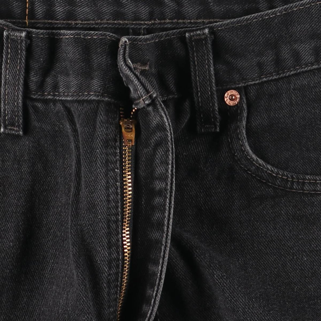 90'S Levi's 505-02600 Black Denim Tapered Denim Pants, Made in Canada, Men's, Size W33, Vintage cotton black type Vintage Second Hand