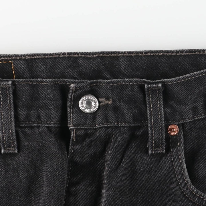 90'S Levi's 505-02600 Black Denim Tapered Denim Pants, Made in Canada, Men's, Size W33, Vintage cotton black type Vintage Second Hand