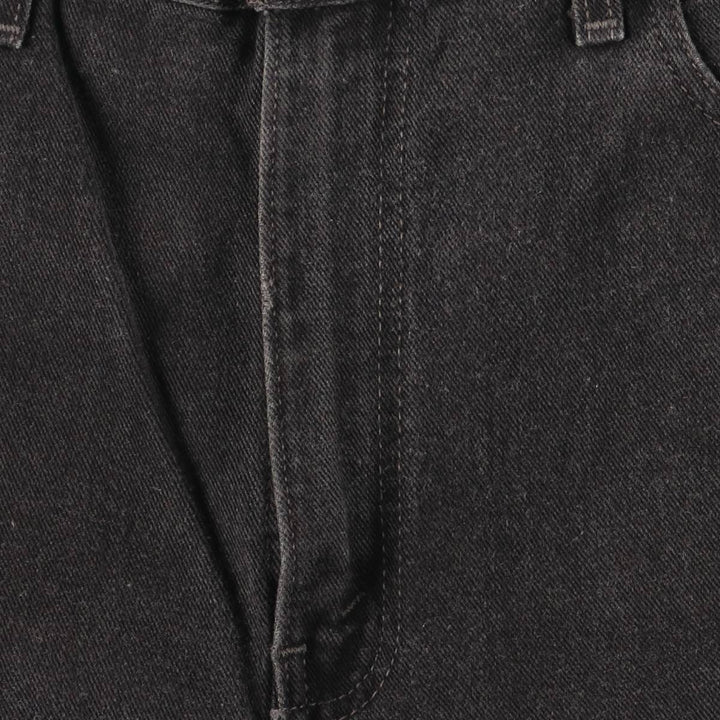 00'S Levi's 505 REGULAR FIT STRAIGHT LEG black denim tapered denim pants for men, size w35 cotton black type Vintage Second Hand