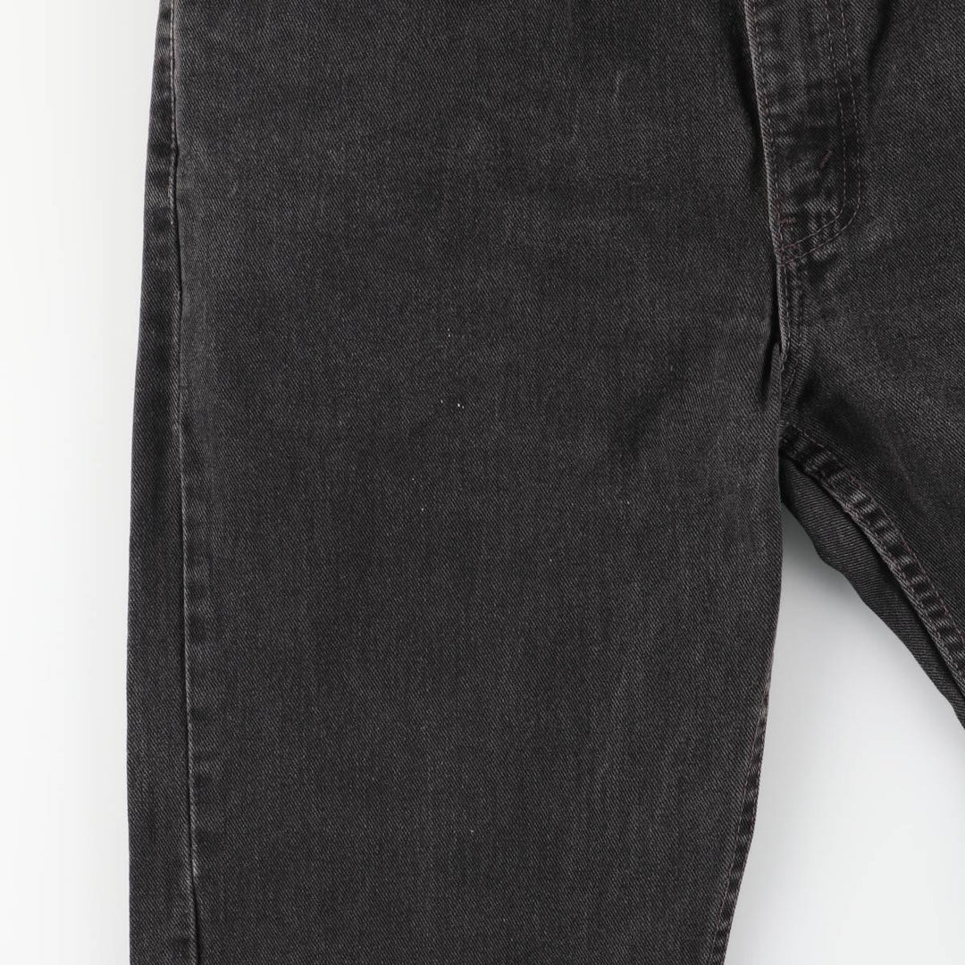 2000'S Levi's 505 Regular Fit Straight Leg Tapered Black Denim Pants, Made in the USA, Men's Size W33 cotton black type Vintage Second Hand