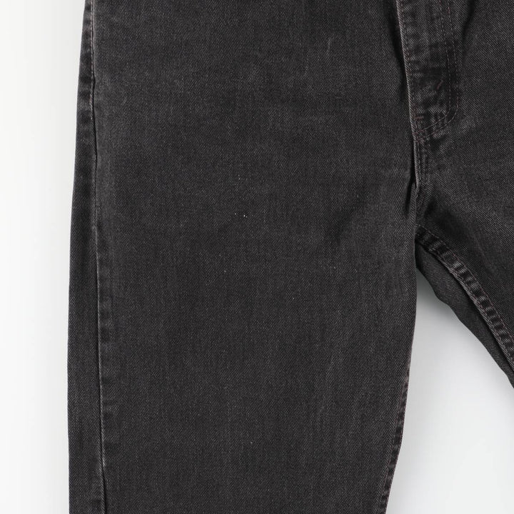 2000'S Levi's 505 Regular Fit Straight Leg Tapered Black Denim Pants, Made in the USA, Men's Size W33 cotton black type Vintage Second Hand