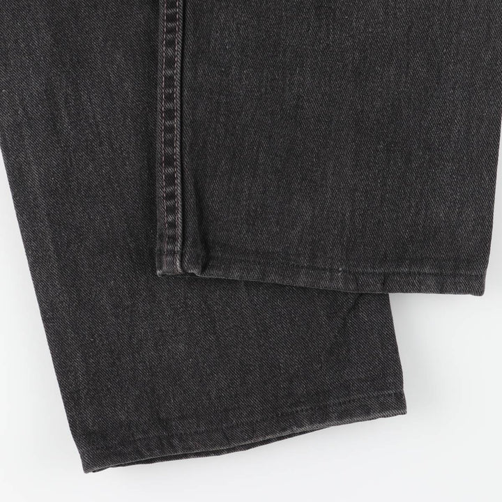 2000'S Levi's 505 Regular Fit Straight Leg Tapered Black Denim Pants, Made in the USA, Men's Size W33 cotton black type Vintage Second Hand