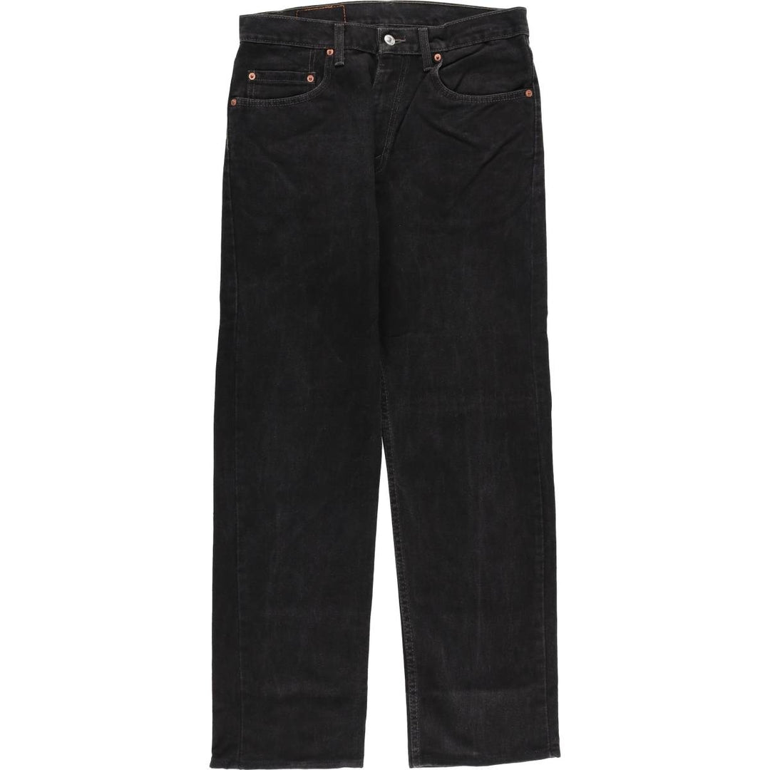 90'S Levi's 505-02600 Black Denim Tapered Denim Pants, Made in Canada, Men's Size W32, Vintage cotton black type Vintage Second Hand