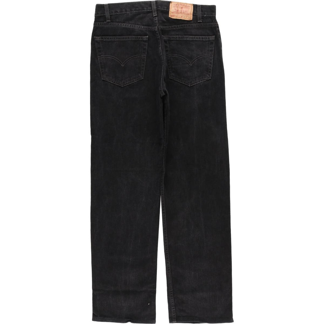 90'S Levi's 505-02600 Black Denim Tapered Denim Pants, Made in Canada, Men's Size W32, Vintage cotton black type Vintage Second Hand